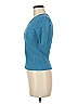 Sandro Teal Short Sleeve Top Size Med (2) - photo 4