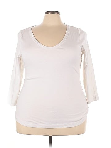 Lane Bryant 3/4 Sleeve T-Shirt (view 1)