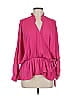 Marc New York Andrew Marc 100% Polyester Pink Long Sleeve Blouse Size M - photo 1