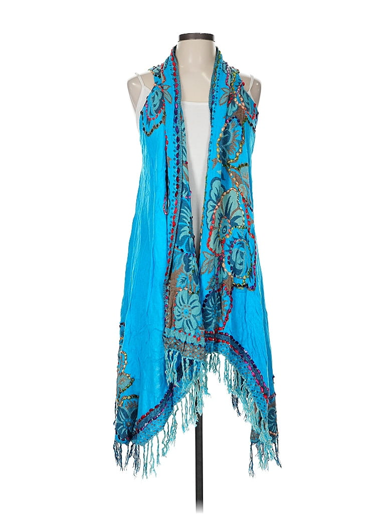 Soft Surroundings 100 Rayon Blue Cardigan One size 27 off ThredUp