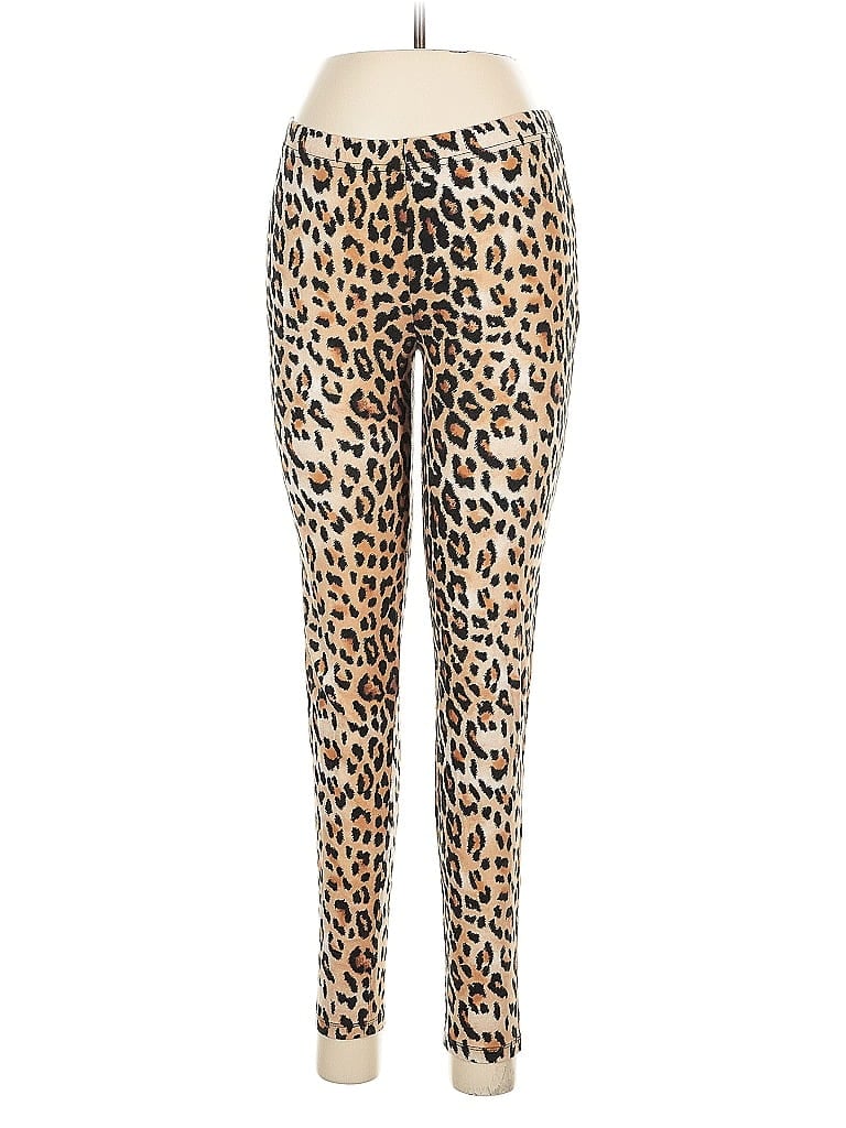 Pre-owned Forever 21 Leggings In Gold