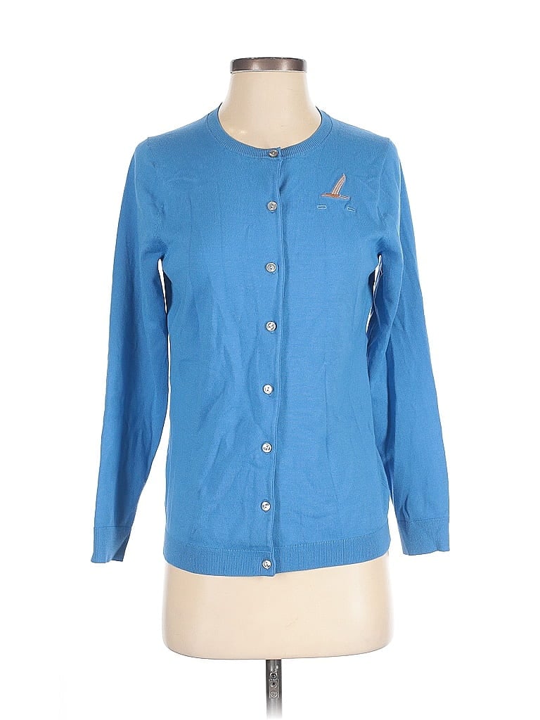 Click to view more detailed imagery on our partner's website Pre-owned Lands' End Cardigan Sweater In Blue