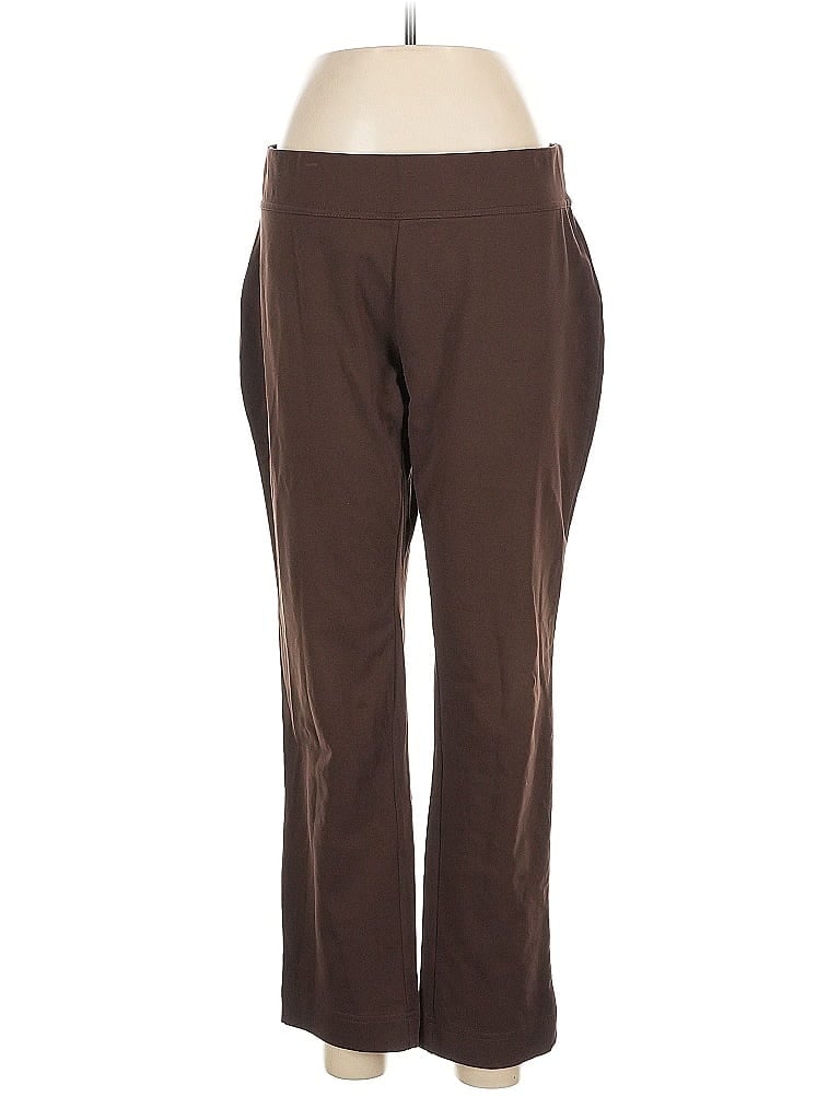 Pre-owned Lands' End Active Pants In Brown