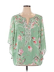 Belle By Kim Gravel 3/4 Sleeve Blouse
