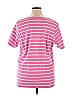 Belle By Kim Gravel 100% Cotton Stripes Pink Short Sleeve T-Shirt Size XL - photo 2