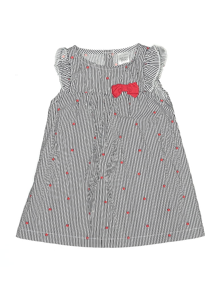 Just One You Made by Carter's 100% Cotton Checkered-gingham Gray Blue Dress 12-18 MO / 18 MO - photo 1