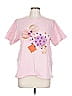 UT for Uniqlo 100% Cotton Floral Pink Short Sleeve T-Shirt Size L - photo 1