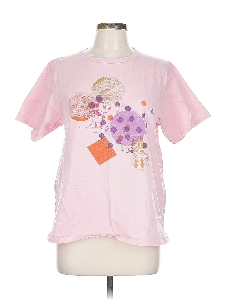 UT for Uniqlo 100% Cotton Floral Pink Short Sleeve T-Shirt Size L - photo 1