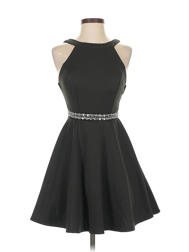 Pre-owned Emerald Sundae Cocktail Dress In Black