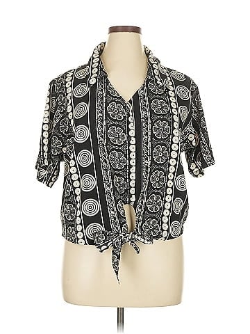 Realities Short Sleeve Blouse (view 1)