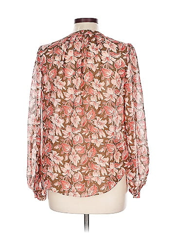 Veronica Beard Long Sleeve Silk Top (view 2)