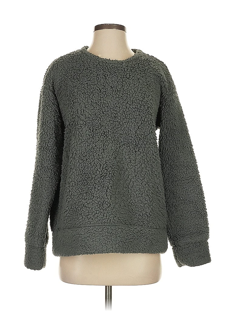 Pre-owned Muk Luks Pullover Sweater In Gray