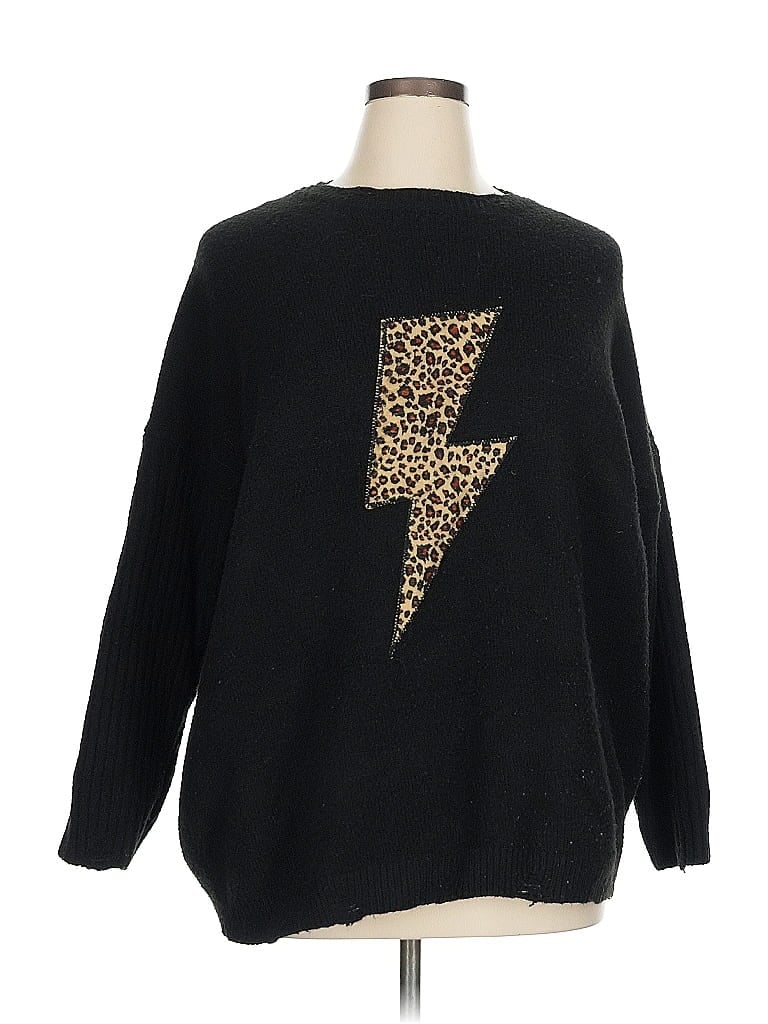 Easel Black Pullover Sweater Size 1X - photo 1