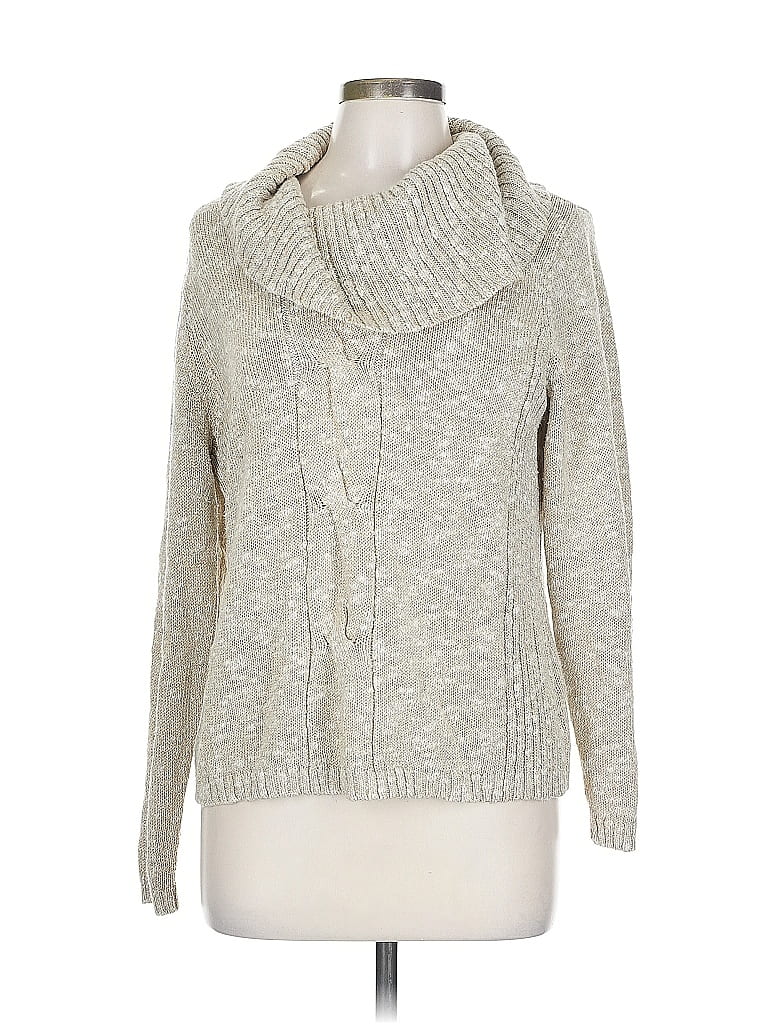 Pre-owned Assorted Brands Turtleneck Sweater In Gray