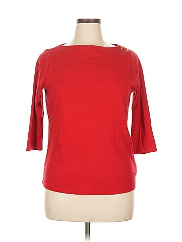 Lauren by Ralph Lauren 3/4 Sleeve T-Shirt (view 1)