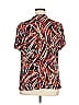 JM Collection Tweed Burgundy Short Sleeve T-Shirt Size 1X - photo 2