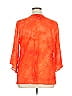 August Silk Orange 3/4 Sleeve Blouse Size 0X - photo 2