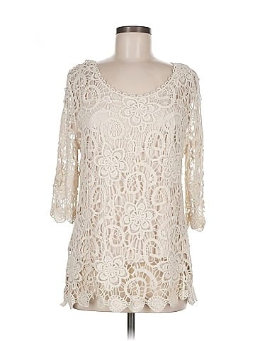 Christopher & Banks 3/4 Sleeve Blouse (view 1)