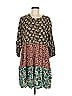 Natural Life 100% Rayon Paisley Brown Casual Dress Size M - photo 1