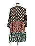 Natural Life 100% Rayon Paisley Brown Casual Dress Size M - photo 2