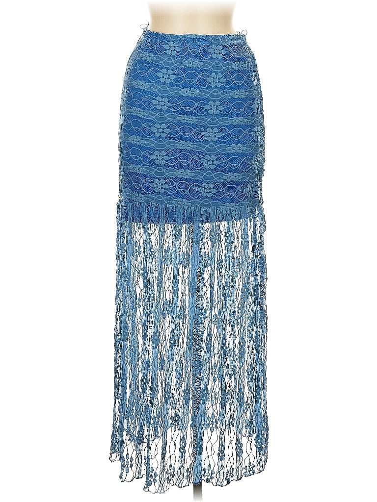 Pre-owned No Boundaries Formal Skirt In Blue