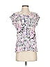 T by Talbots Floral Pink Short Sleeve T-Shirt Size S - photo 1