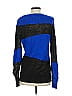 Mango Color Block Blue Pullover Sweater Size S - photo 2