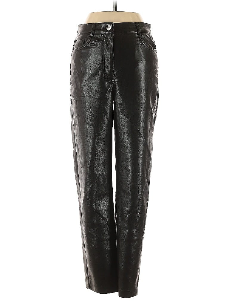 Pre-owned Wilfred Faux Leather Pants In Black