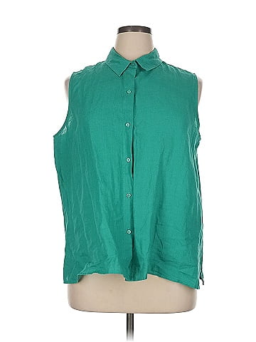Eileen Fisher Sleeveless Button-Down Shirt (view 1)