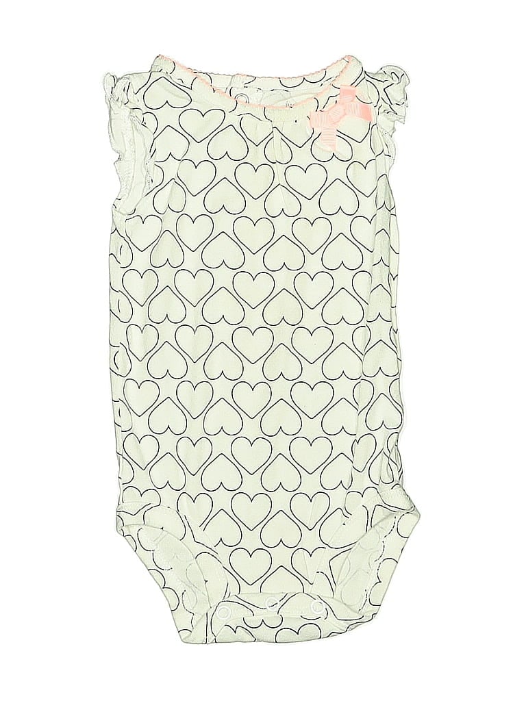 Just One You Made by Carter's Hearts Green Short Sleeve Onesie 3-6 MO / 6 MO - photo 1