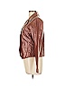 Lew Magram Brown Faux Leather Jacket Size 10 - photo 4
