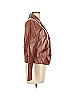 Lew Magram Brown Faux Leather Jacket Size 10 - photo 3