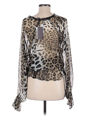 Roberto Cavalli Long Sleeve Silk Top (view 2)