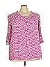 Woman Within 100% Rayon Pink Short Sleeve Blouse Size 22 - photo 1