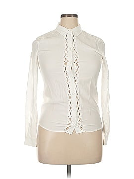 Sézane Long Sleeve Silk Top