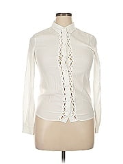Sézane Long Sleeve Silk Top