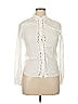 Sézane 100% Silk Ivory Long Sleeve Silk Top Size 34 waist - photo 1