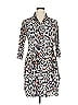 Karen Kane Animal Print Ivory 3/4 Sleeve Button-Down Shirt Size XL - photo 1