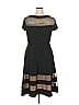 R&M Richards Solid Black Cocktail Dress Size 14 - photo 2