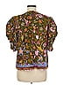 Giorgio Armani 100% Cupro Solid Brown Black 3/4 Sleeve Blouse Size EU (IT) 44 / US 8 - photo 2