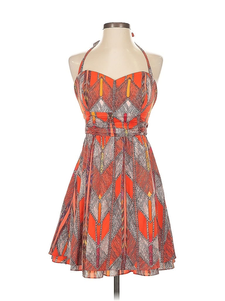 Pre-owned Guess Cocktail Dress In Orange