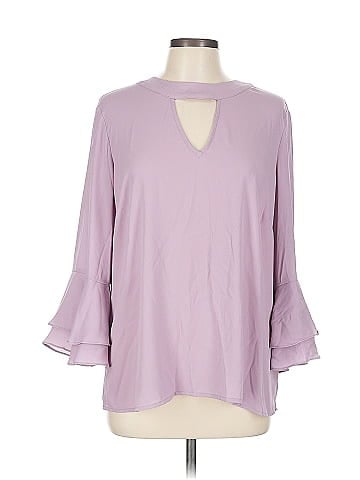 Soho JEANS NEW YORK & COMPANY 3/4 Sleeve Blouse (view 1)