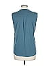Veronica M. Teal Sleeveless Blouse Size L - photo 2