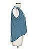 Veronica M. Teal Sleeveless Blouse Size L - photo 3