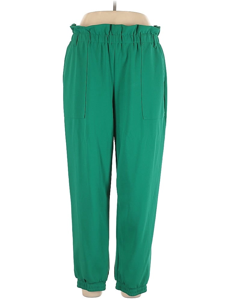 Ashley Stewart Solid Green Casual Pants Size 14 - photo 1