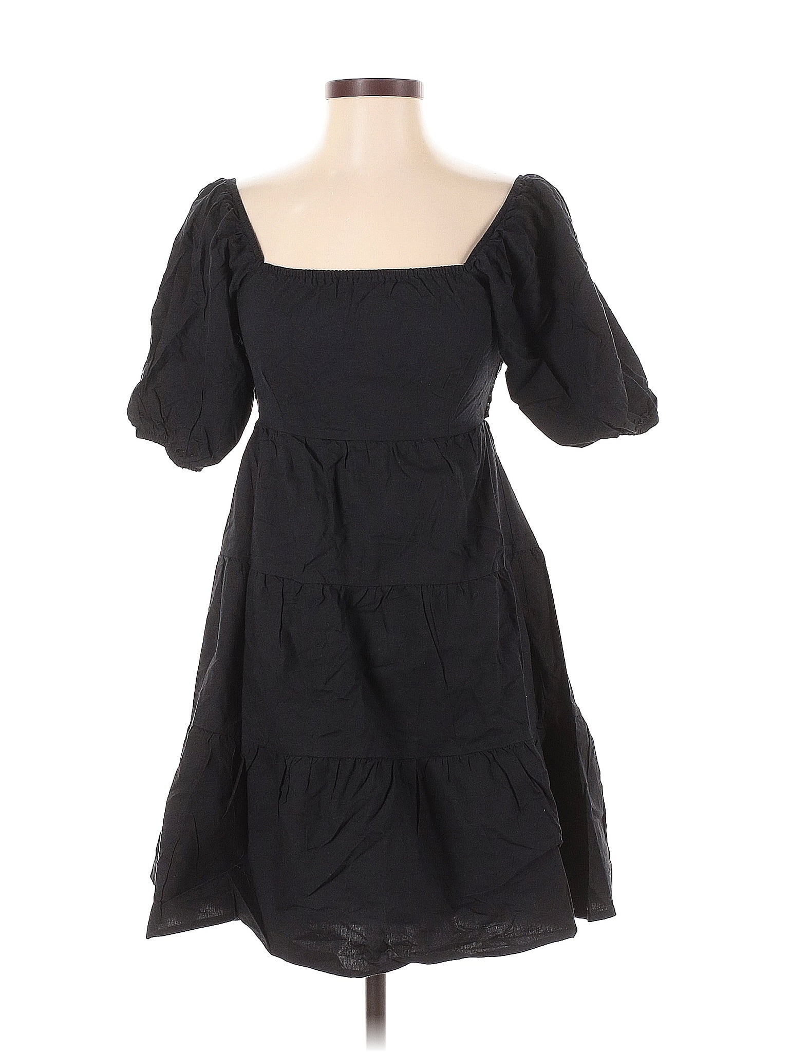 Sim &amp; Sam 100% Cotton Black Cocktail Dress Size S