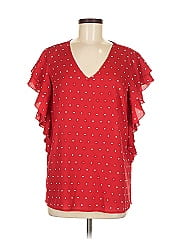 Belle By Kim Gravel Short Sleeve Blouse