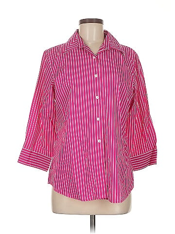 Foxcroft 3/4 Sleeve Button-Down Shirt (view 1)