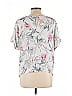 Buffalo by David Bitton 100% Viscose White Short Sleeve Blouse Size L - photo 2