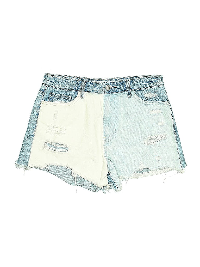 Vervet 100% Cotton Color Block Blue Denim Shorts Size M - photo 1
